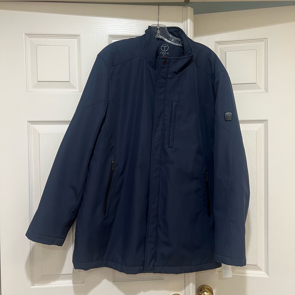 Tumi Men’s Size XL Heavy Technical Navy Blue Jacket winter outdoor Gorp grunge